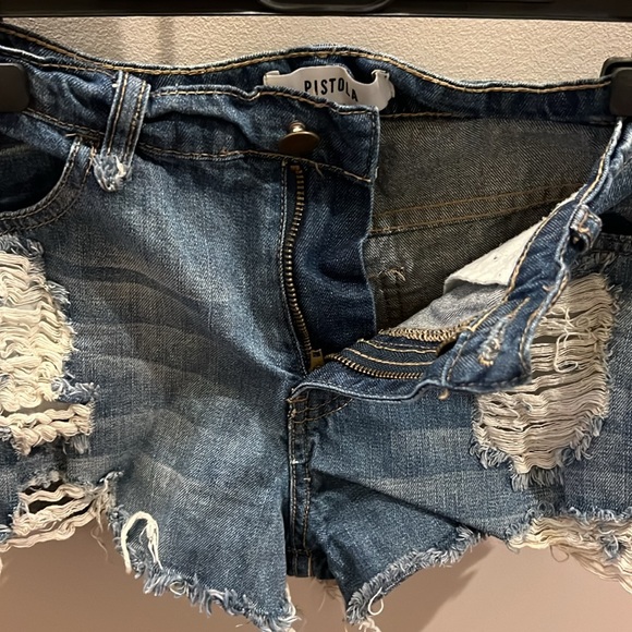 Pistola distressed denim shorts 28 - Picture 7 of 7